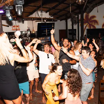 SYB crew dancing on a night out in San Juan del Sur