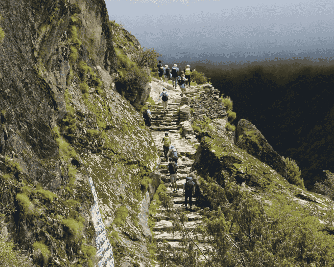 Stairs on route to everest base camp.
