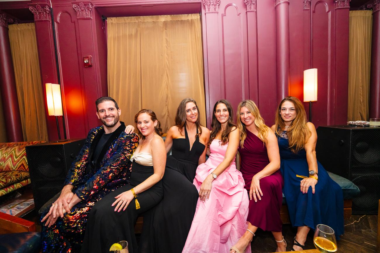The velvet lounge at the Georgia Room
