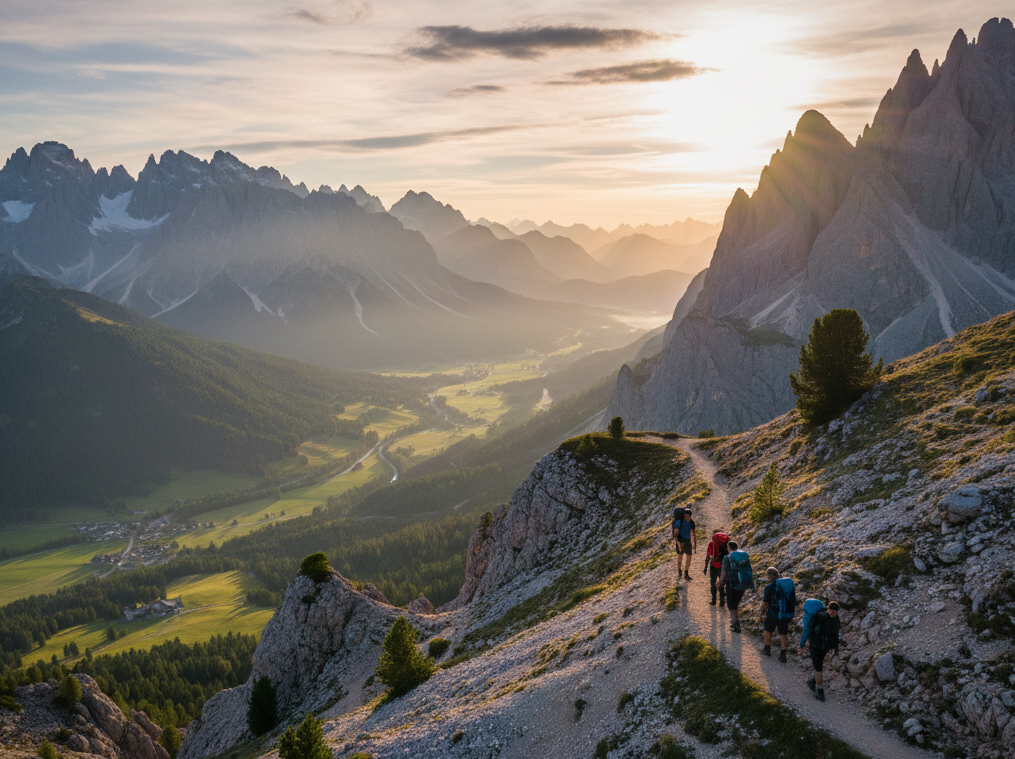 hut-to-hut hiking in the Dolomites