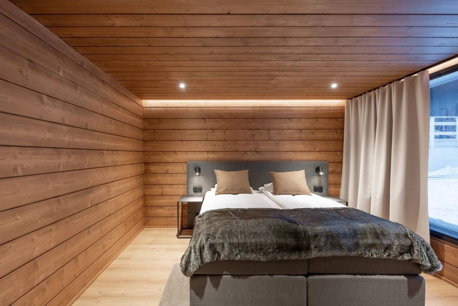 And the bedroom off the back