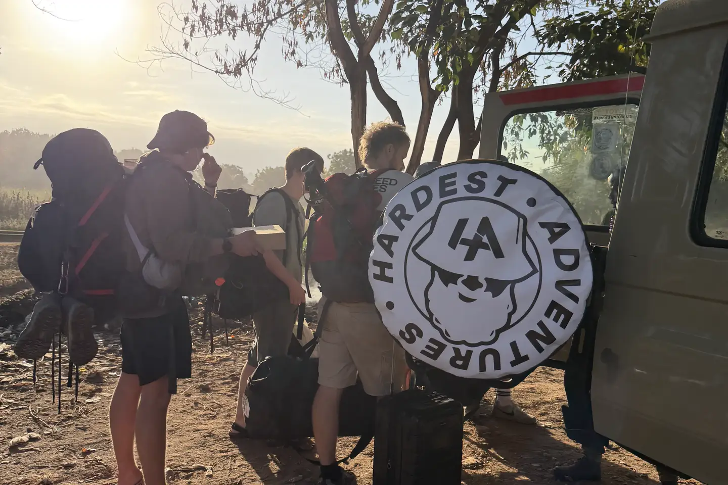 The Hardest Adventures Kilimanjaro trek team of guides, porters and cooks.
