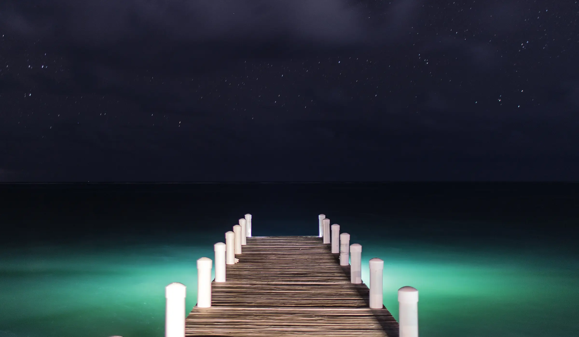 The dock at Caye Caulker in Belize