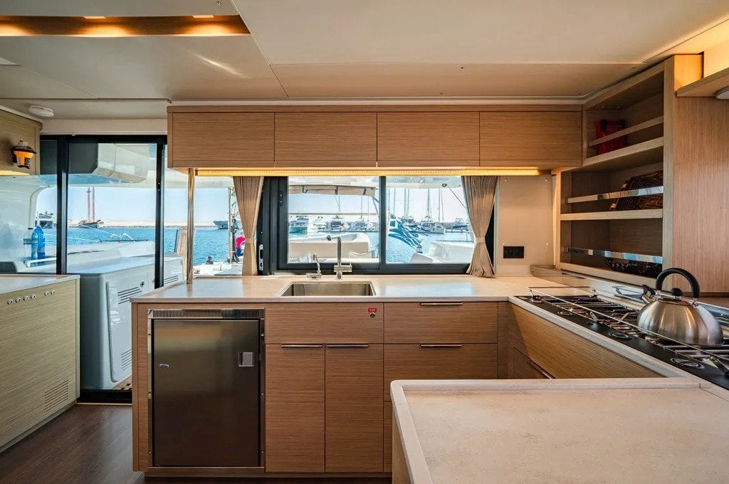 The galley on Mary Grace II