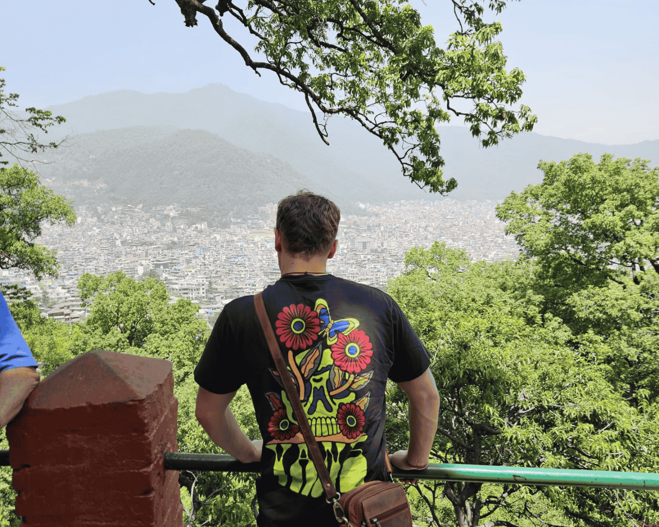 View of Kathmandu from the Monkey temple during a Nepal tour with Hardest Adventures.