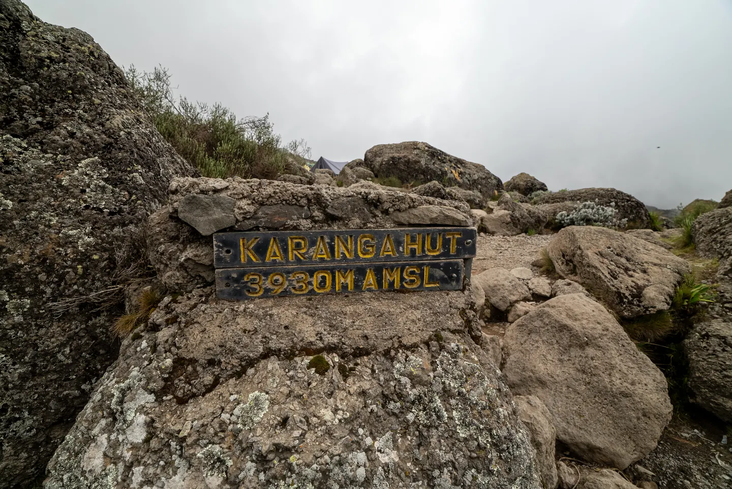Sunrise over a high camp on Mount Kilimanjaro with Hardest Adventures.