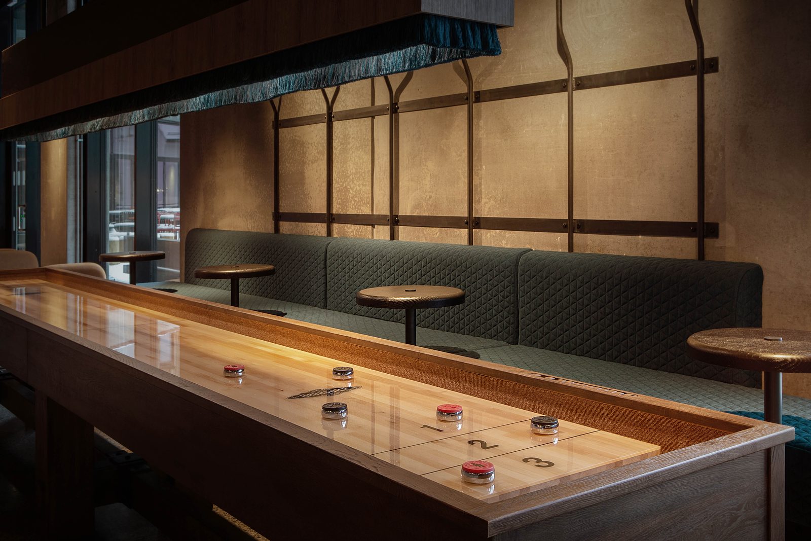 The shuffleboard bar at Scandic Voss