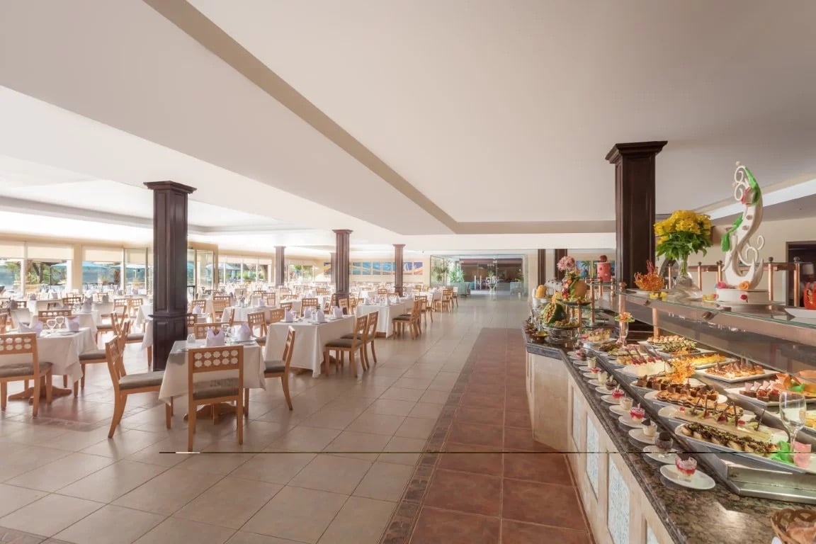 The Jolie Ville buffet restaurant with river views