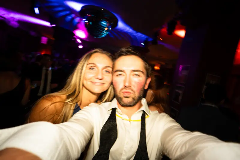 Selfie under the disco lights