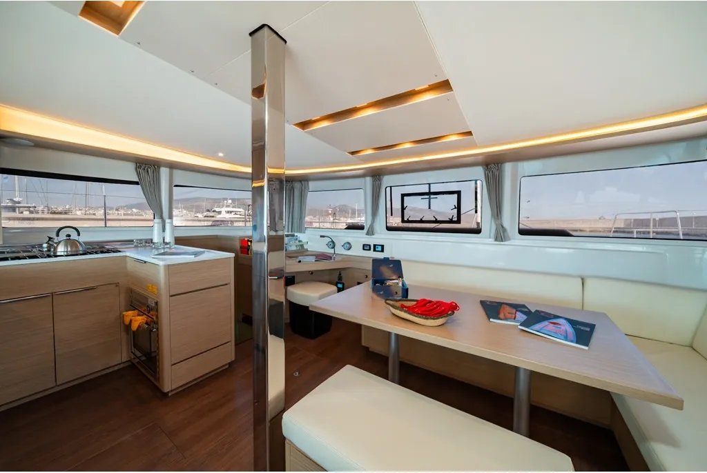 The salon on Mary Grace II