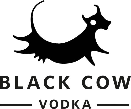 Black cow vodka logo