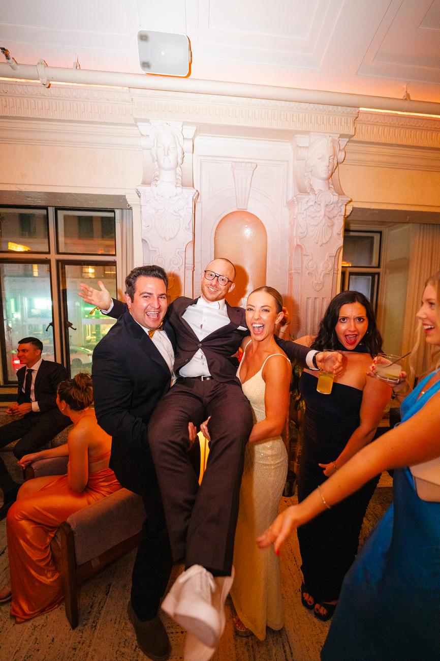 Dressed to the nines at the gala