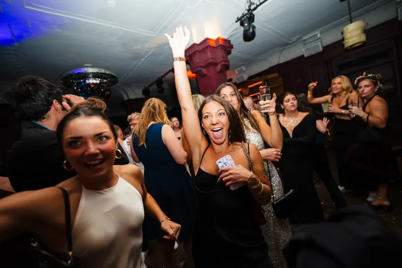Smiling on the dance floor