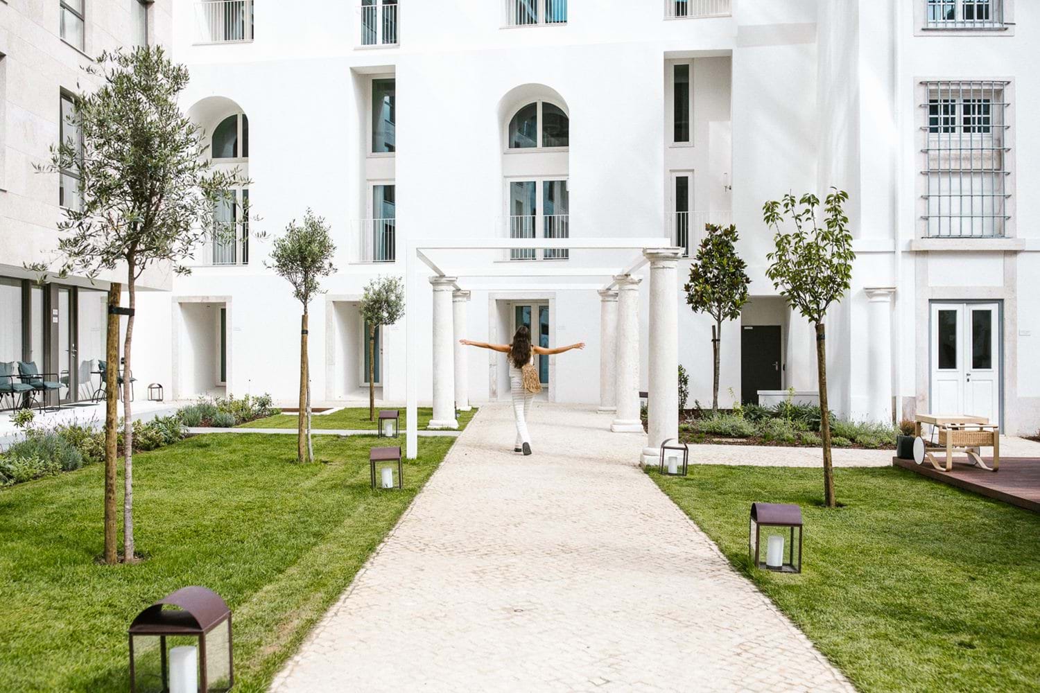 The convent courtyard garden