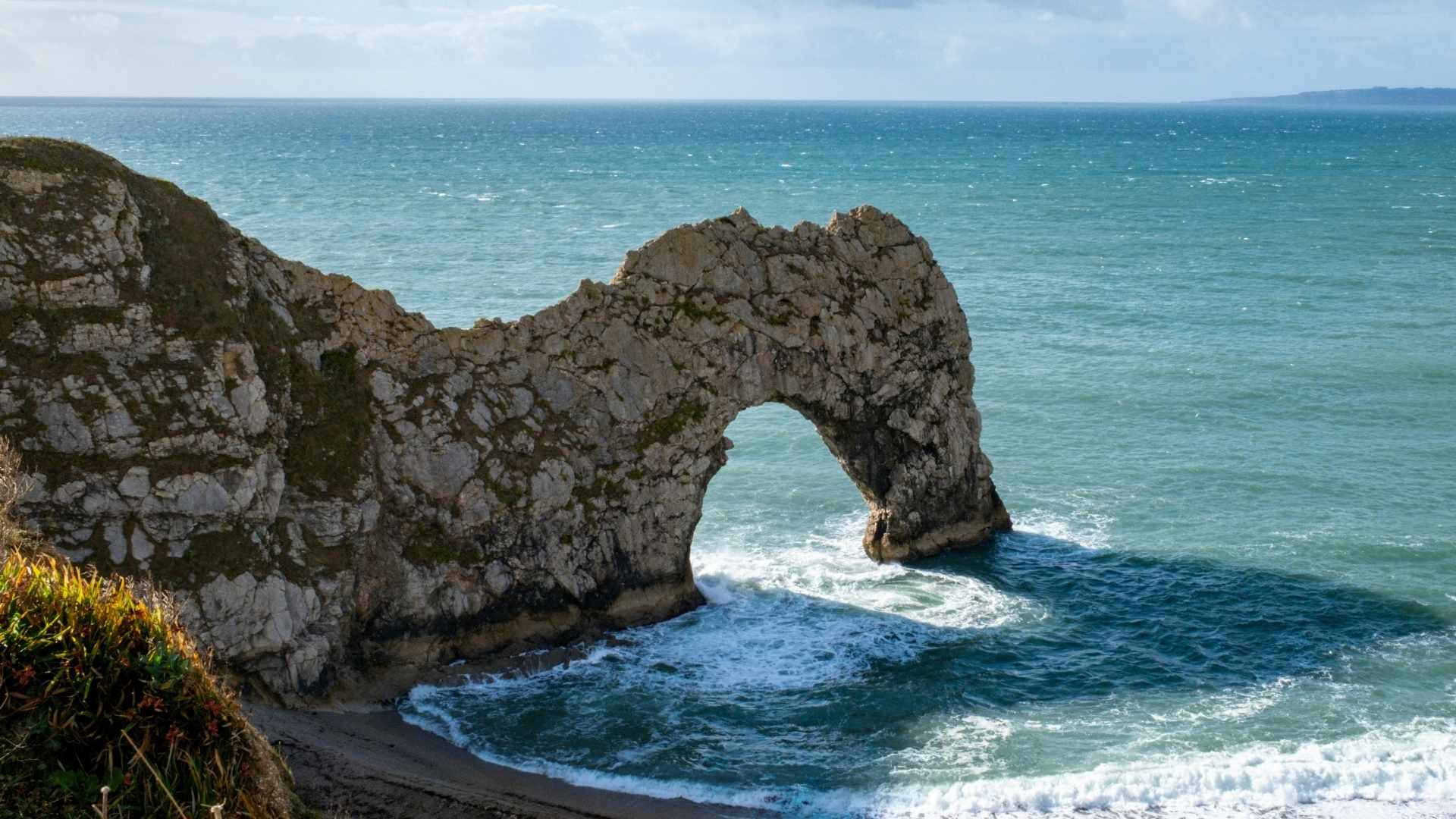 Scenic view of the Jurassic Coast