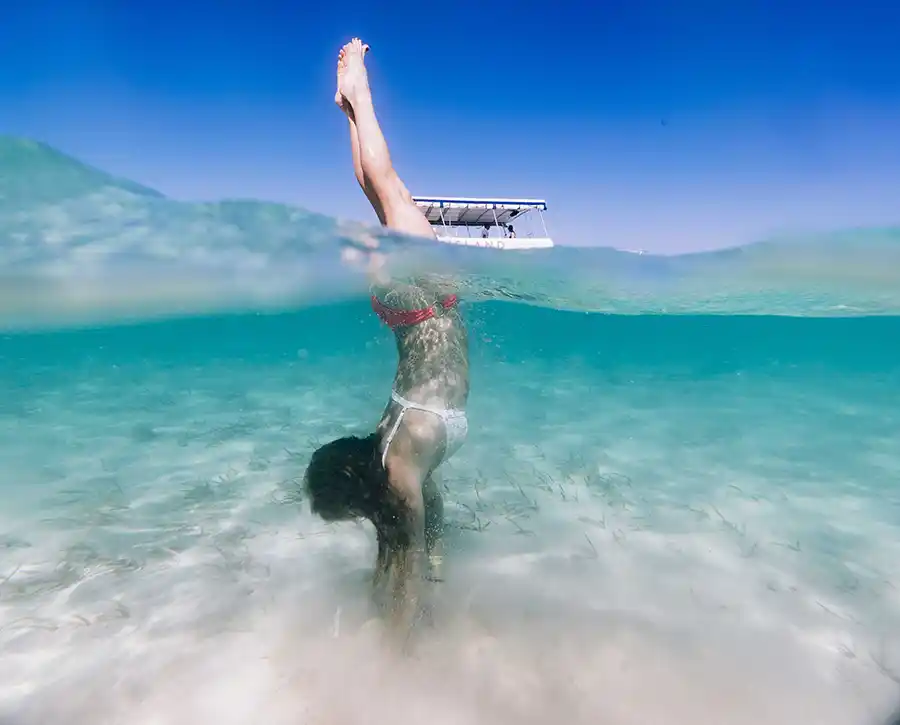 Snorkelling the barrier reef in Belize