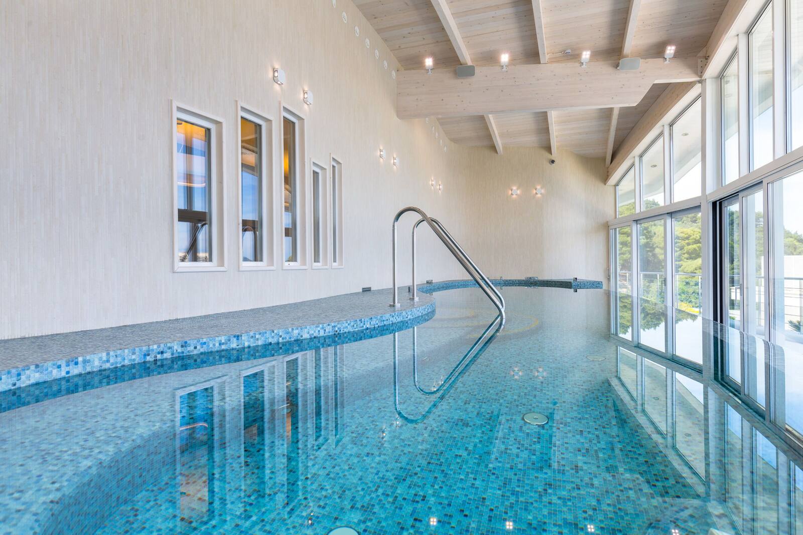 The indoor pool
