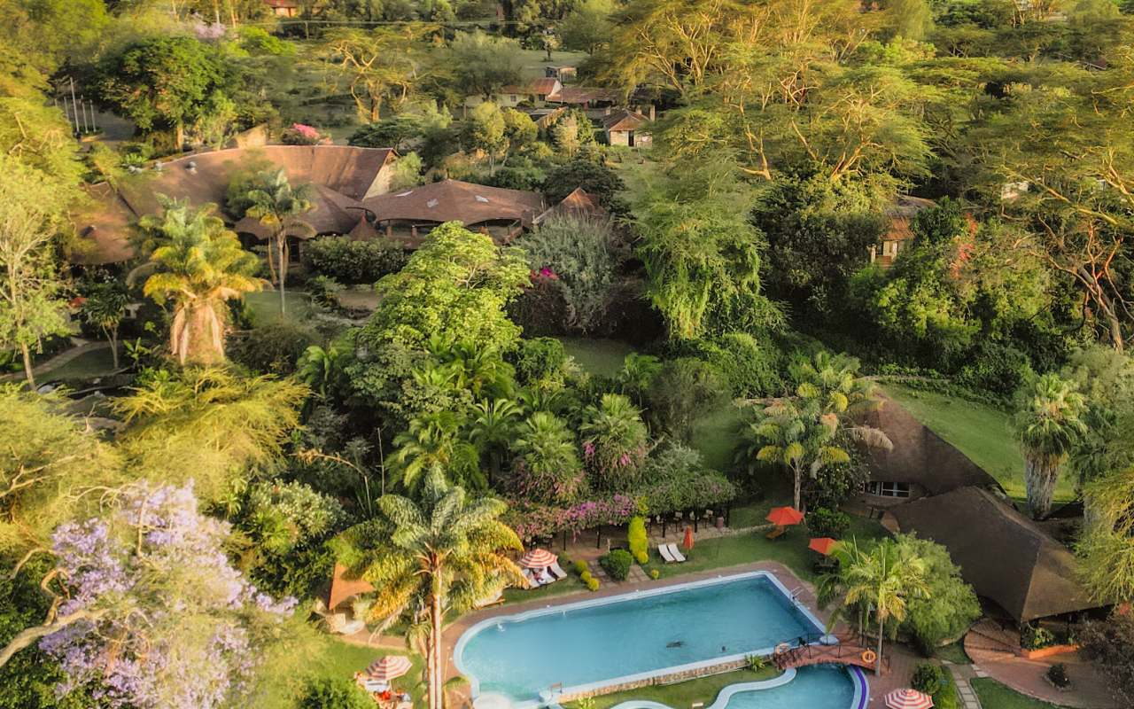 The Sopa Resort grounds on Lake Naivasha