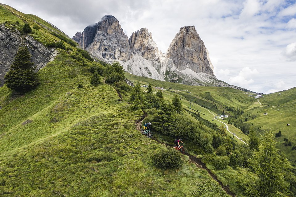 Mountain biking in the Dolomites