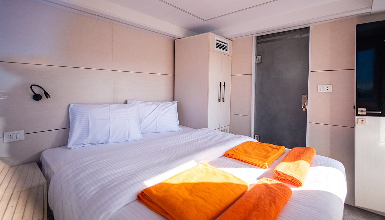 A Heaven Liberty suite with a queen bed
