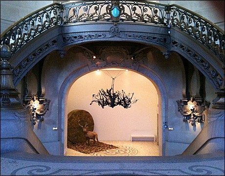 "Animal Beauty," hallway, Grand Palais