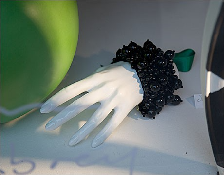 Jewelry at the Yesim Chambrey boutique, in the 6th Arrondissement, in Paris