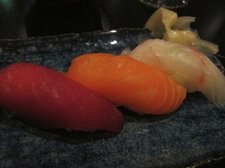 Paris Restaurant reviews: The Kura version of Nigri a fish meat based dish