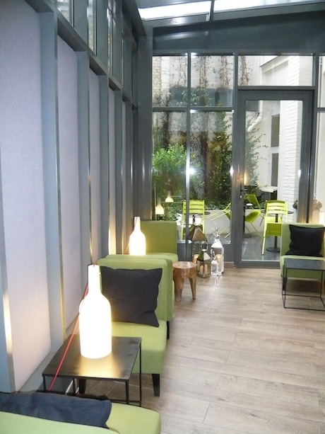 The lobby and terrace at the Legend hotel