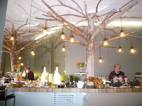 The breakfast bar at the Legend, a Paris Hotel.
