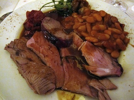 Leg of lamb at Le Basilic, a hidden gem of a Paris bistro in the 7th Arrondissement near Les Invalides.