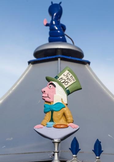 Image showing the mad hatter on the Alice in Wonderland trail in Llandudno.