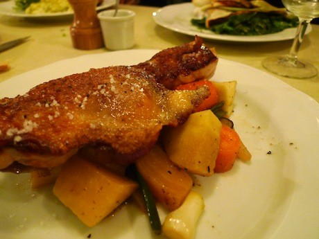Poularde racines at Vivant, a Paris bistro by Pierre Jancou in the 10th Arrondissement