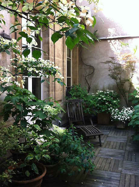 A moment to unwind on the terrace in this home