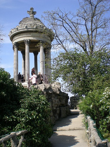 Springtime in the Parc des Buttes Chaumont in Paris