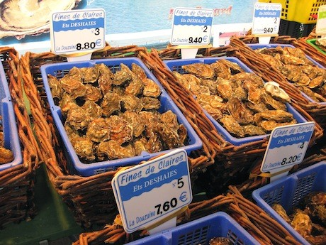 An oyster stall