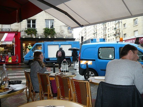 The terrace at le Nemrod