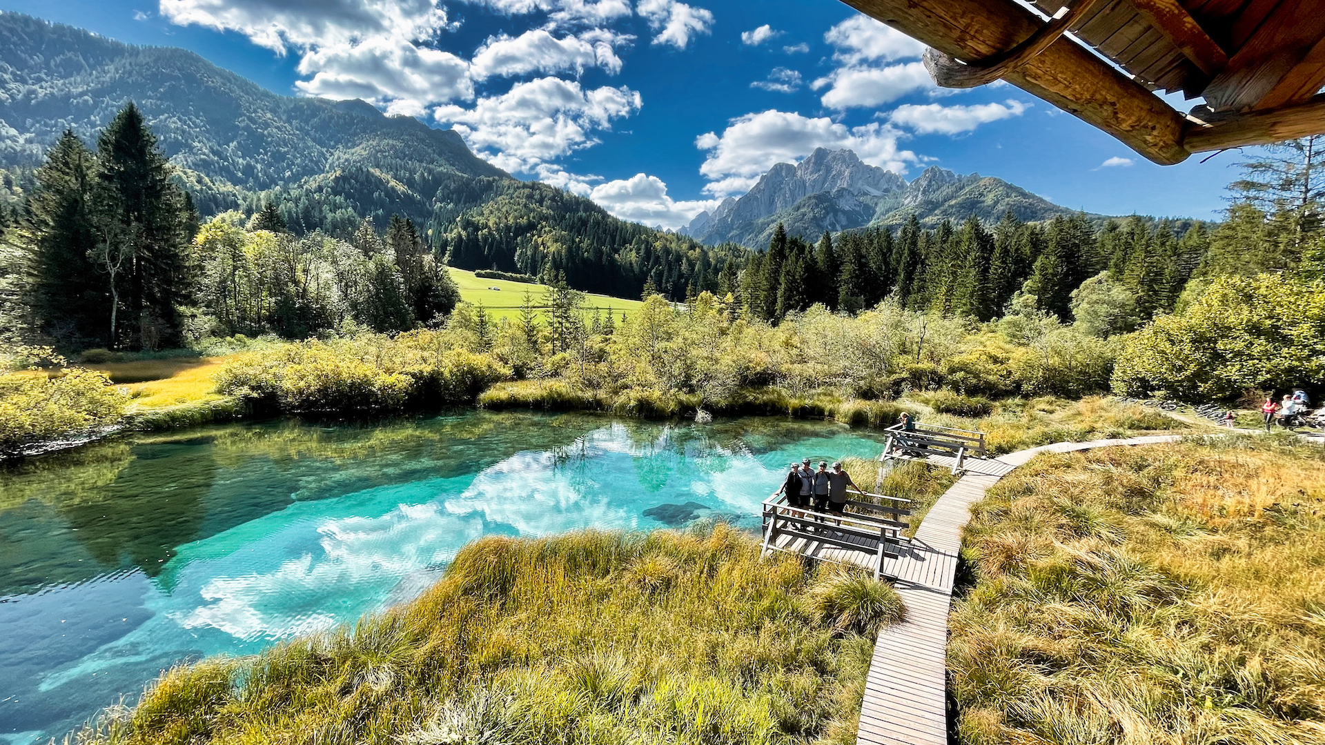 Biking in Kranjska Gora and on the way stopping at Zelenci 