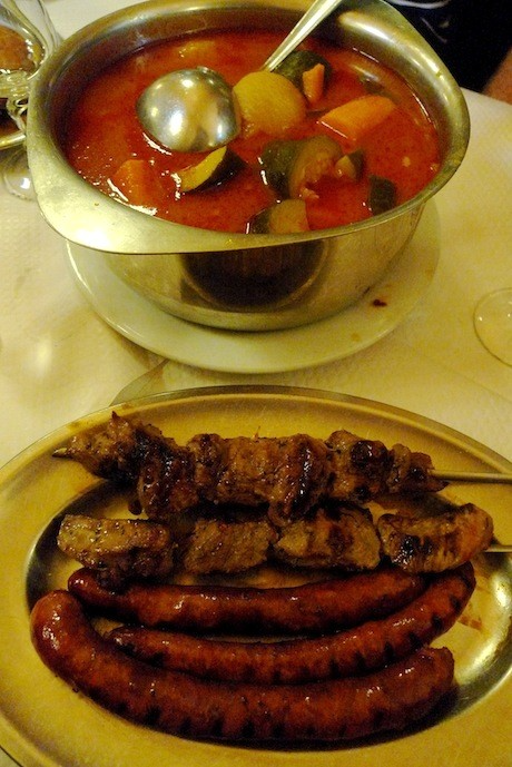 Try the merguez or the lamb brochettes at Chez Omar, which offers a taste of North Africa in the north Marais neighborhood of Paris