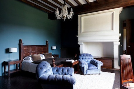 An interior room at Château Rigaud