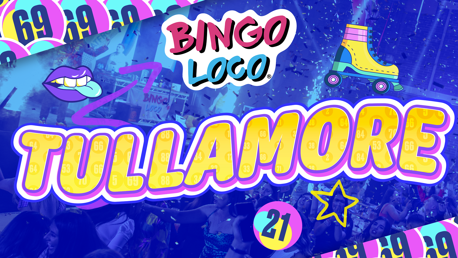 artwork for bingo loco show in tullamore