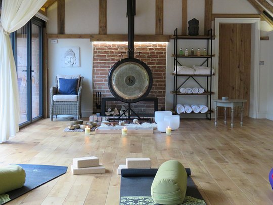 Yoga mat, strap,brick,  block & bolster