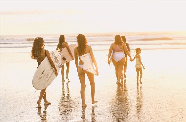 MindfulWaveswomensurftribesunsetwavesguionesnosara