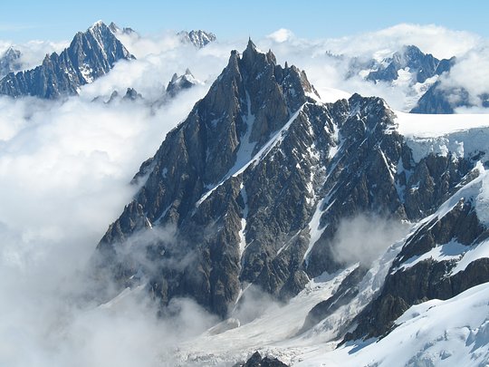 The super classic ridge of Chamonix