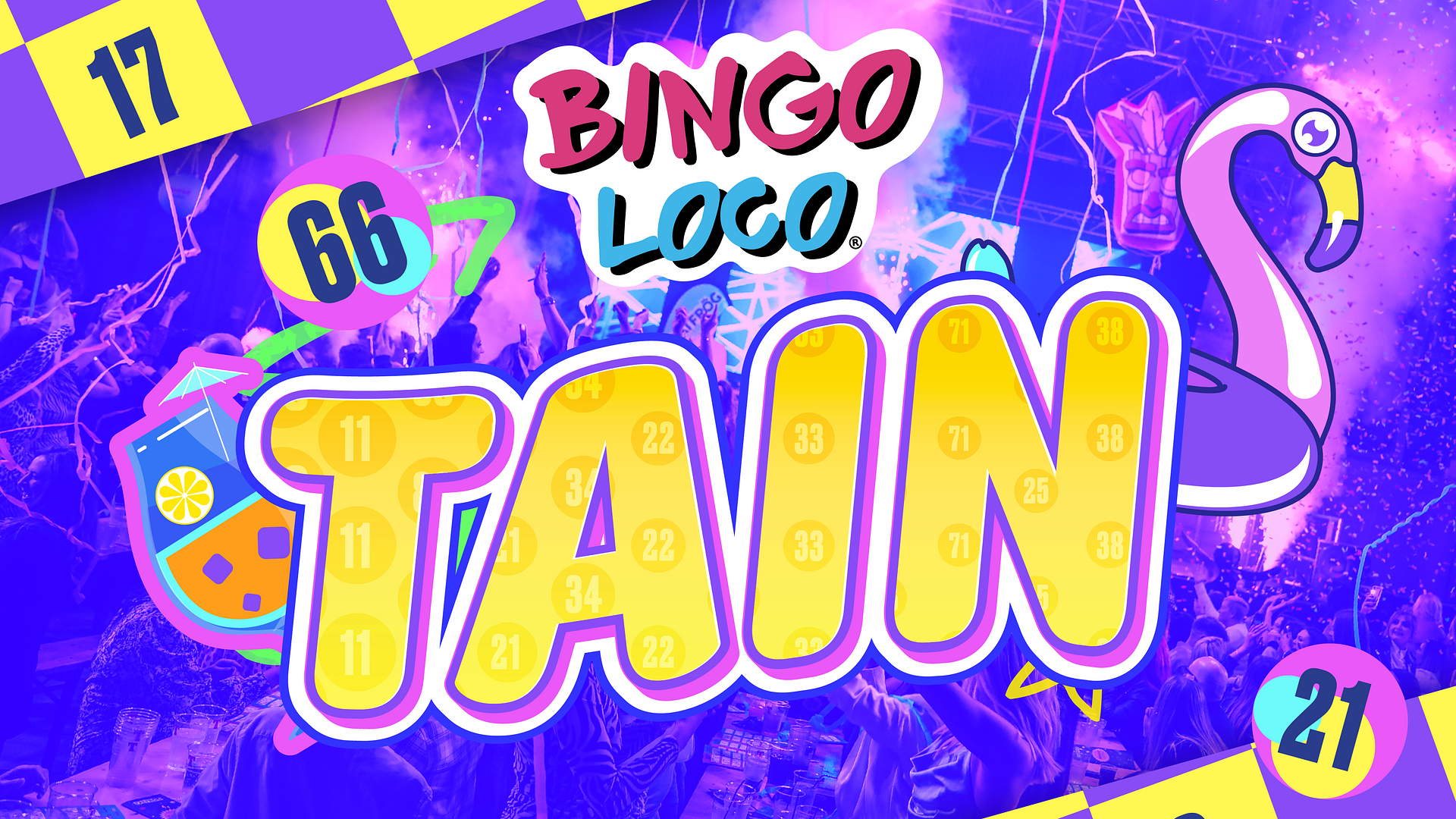 artwork for bingo loco show in torquay