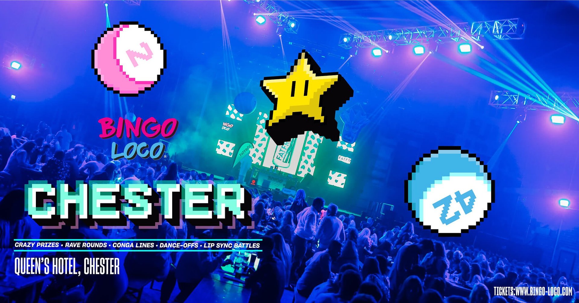 artwork for bingo loco show in chester