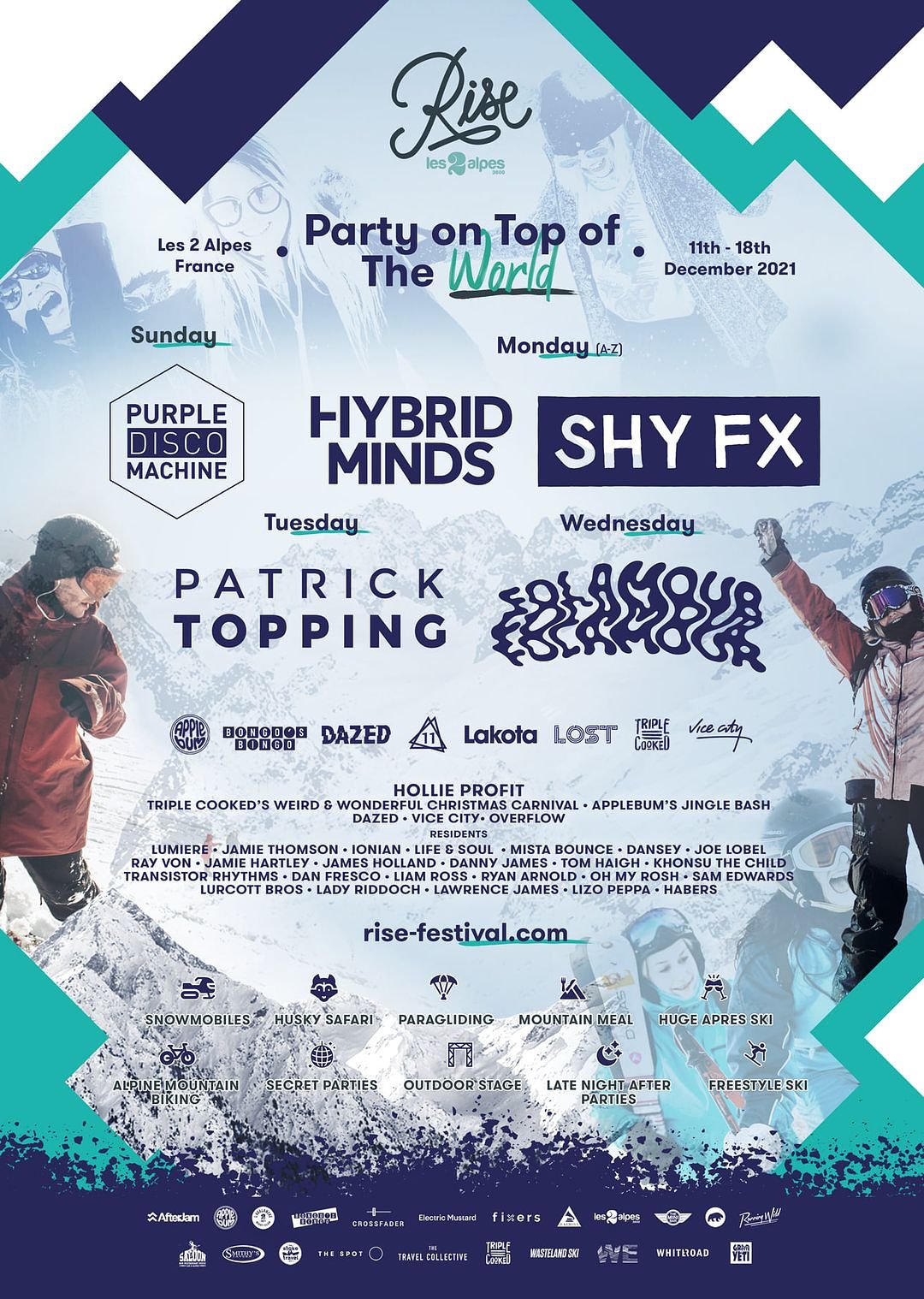Rise 2021 lineup poster