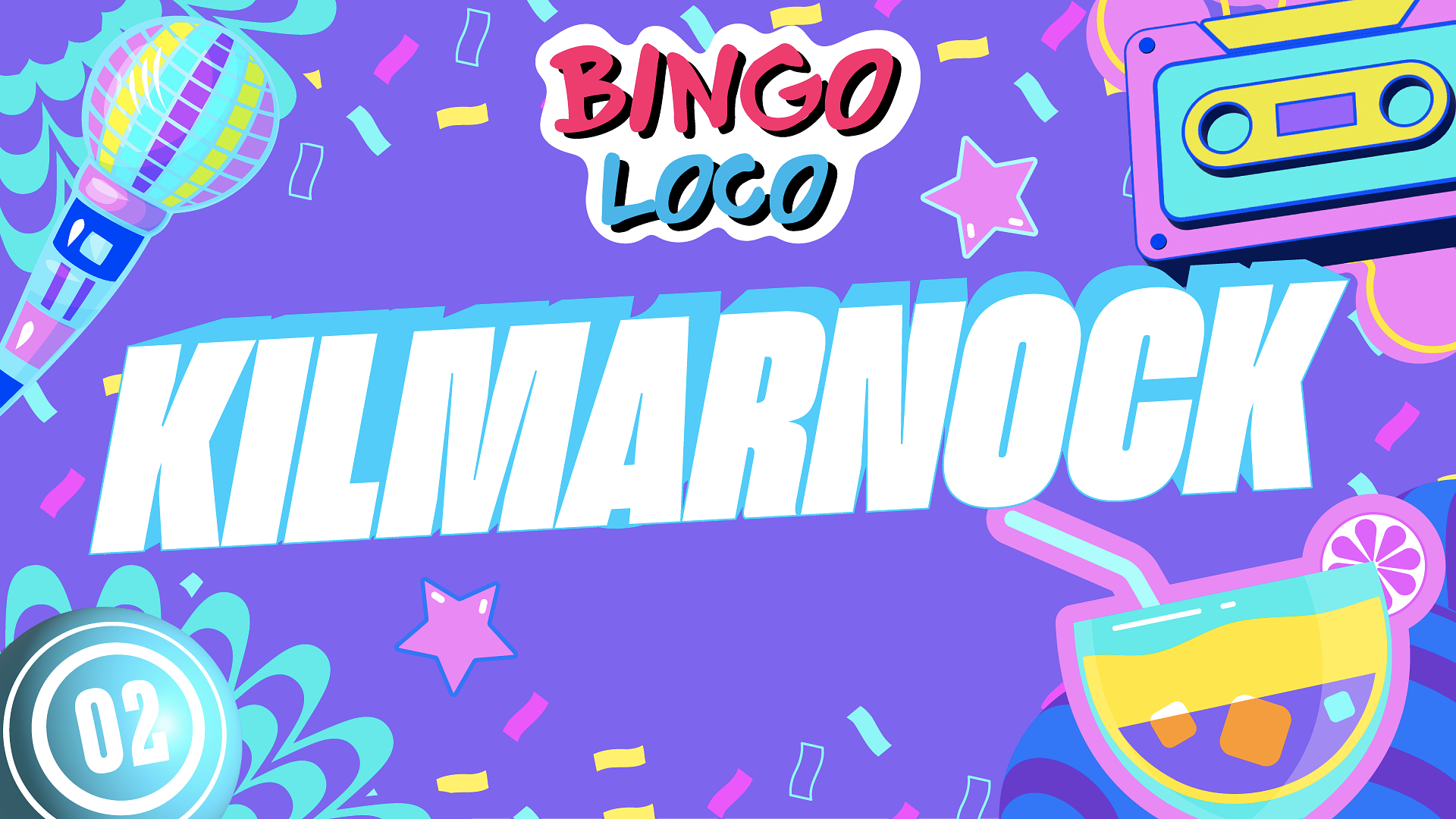 artwork for bingo loco show in kilmarnock
