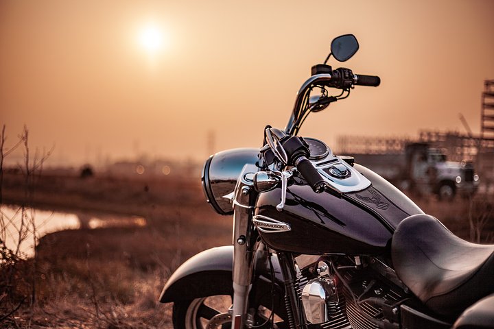 Sunset Harley Ride