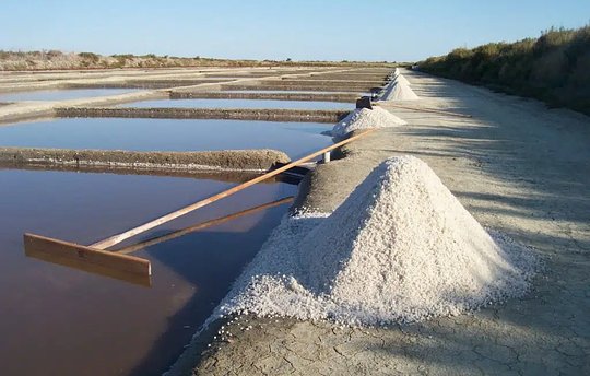 Discover the timeless tradition of harvesting precious fleur de sel flakes