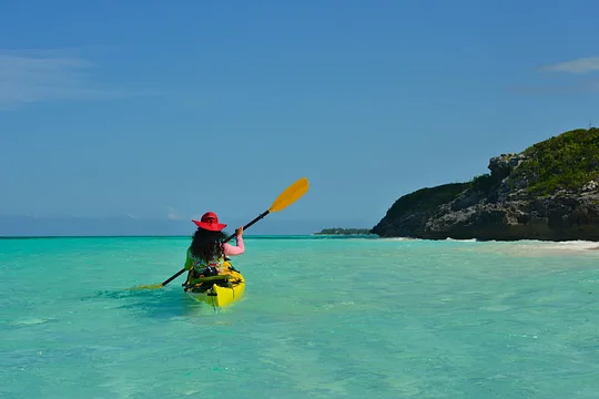 Explore untouched coastline with complimentary kayaks and paddleboards